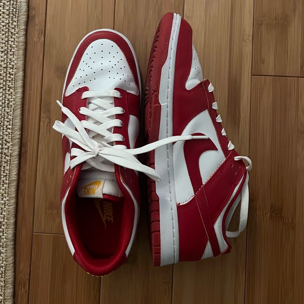 Red & white dunks